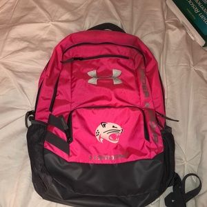 Hot pink under armour book bag